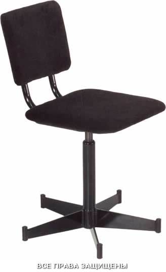Стул промышленный винтовой, промышленный стул металлический, стул со спинкой винтовой М101ФОСП